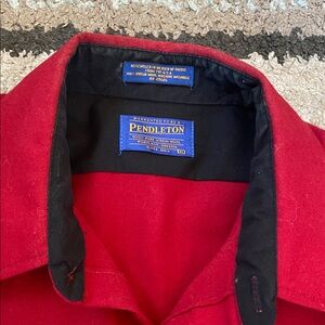 Pendleton red long sleeve button up shirt men’s size XL